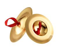 Mipcase Cembali a Mano Per Bambini in Rame Strumenti Musicali a Percussione Suono Nitido Piatti Portatili Per Danza Del Ventre e Feste Set Da 1 Paio