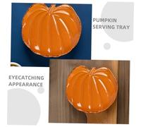 Mipcase Ceramic Pumpkin Plates Irregular Edges Thanksgiving Dinner Plate Versatile Home And Restaurant Serving Platter For Appetizers Desserts And Savory Dishes