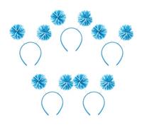 Mipcase Cerchietti a Forma di Trifoglio Soffici con Pompon Set da 5 Pezzi con Nastro Lamé Accessori per Feste e Cosplay per Giorno di San Patrizio Regolabili e Leggeri per e Adulti