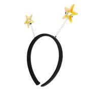 Mipcase Cerchietto Accessorio Versatile e Delicato per Chioma Stelle Gialle a Cinque Punte in Stoffa e Metallo, per Feste e Matrimoni