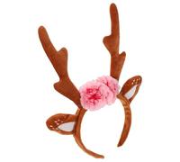 Mipcase Cerchietto con Corna di Renna Cerca Cerca per Donne Cerchietto con Corna di Cervo per Donne Copricapo da Festa Decorazione per Capelli Natalizia per Feste