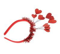 Mipcase Cerchietto per Chioma a Forma di Cuore Rosso, Fascia Decorativa per Feste e Giorno degli Innamorati, Accessorio per Chioma da Donna, Design Creativo per Eventi e Compleanni