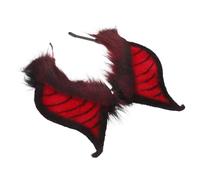 Mipcase Cerchietto Pipistrello Halloween Morbido e Riutilizzabile Accessorio Costume Spooky-cute per Donna Fascia Orecchie per Feste Cosplay e Foto Tema Pipistrello