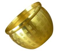 Mipcase Ciotola Feng Shui in Rame Decorazione Vintage da Contenitore Offerte Ricchezza e Fortuna Adorno Decorativo e Ufficio