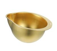 Mipcase Ciotola Scolapasta in Acciaio Resistente per Lavaggio Riso e Frutta Setaccio Maglia Fine Cestino Drenante Piccolo e Multifunzione per Cucina