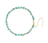 Mipcase Collana Di Cristallo Grezzo Pietra Di Pino Spezzata Catena Per Collo Semplice Ed Elegante Ciondolo Per Collo Alla Moda Ornamento Coordinato Per Colletto Verde