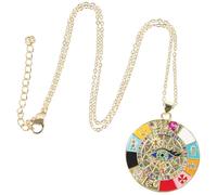 Mipcase Collana Evil Eye Ciondolo Decorativo in Metallo per Donna, Gioiello Pendente Resistente e Confortevole da Indossare, Accessorio Moda per Occasioni Quotidiane