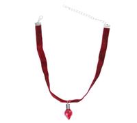 Mipcase Collana Gotica Fiala di Sangue Nera in Velluto Choker Decorativo per Halloween e Natale Gioiello da Collo Unisex per Feste e Regali