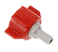 Mipcase Connettore Bib Adattatore 3/8" in Plastica Rosso per Macchina Acqua Gassata, Ricambio per Distributori Bevande e Gasatori, Accessorio Pratico per Cucina