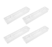 Mipcase Contenitore Portaoggetti per Cassetto 4 Pezzi Organizer per e Scatola Combinabile e Riutilizzabile per Cucina