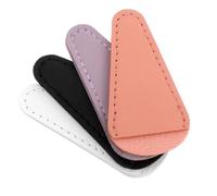 Mipcase Coperture Protettive per Forbici in Pelle Pu Riutilizzabili 4 Pezzi Fodero Portatile per Punte Forbici Sicure per Ricamo e Cucito Uso Domestico