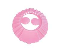 Mipcase Cuffia da Doccia per Ragazzo Ragazza Rosa con Protezione Orecchie in Eva Elastica, Regolabile per Circonferenza 40-55cm, per Bagno e Lavaggio Chioma