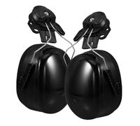 Mipcase Cuffie di Protezione le Orecchie Antirumore, Copri Orecchie Rumore in Abs Nero, Regolabili e Confortevoli per Cantieri e Fabbriche, per Uomini e Donne