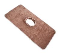 Mipcase Cuscino Da Massaggio Con Fessura Per Viso Telo Per Spa e Saloni Colore Marrone Design Ergonomico e Traspirante Per Comfort Ottimale