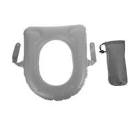 Mipcase Cuscino Gonfiabile per Wc in PVC con Ventose Antiscivolo Rialzo Sedile per Anziani e Disabili Supporto Comfort con Sacchetto per Riporre per Wc Standard