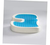 Mipcase Cuscino Seduta in Memory Foam U Antiscivolo e Traspirante per e Casa Ergonomico per Coccige e Schiena per Lunghe Sedute Grigio
