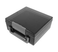 Mipcase Custodia Portabatterie Maniglia Portatile, Organizzatore Trasparente per Batterie Aa e Aaa, Scatola Compatta per Stoccaggio Sicuro e Riciclo Domestico, Scolastico e Ufficio,