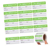 Mipcase Etichette Calibrazione Autoadesive 300 Pezzi Adesivi Permanenti Scrivibili per Controllo e Calibrazione Rotolo Compatto per Ufficio e Laboratorio