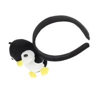 Mipcase Fascia per Capelli Pinguino Peluche Cerchietto Soffice Animale per Fascia Viso Antiscivolo per Trucco e Lavaggio Accessorio Cosplay per Feste Halloween e Party
