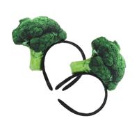 Mipcase Fascia per Chioma Broccoli, 2 Pezzi, Fascia per Lavaggio del Viso e Cosplay, Accessori per Chioma di Halloween e Feste