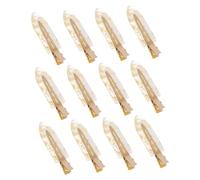 Mipcase Fermagli Per Chioma a Becco D’anatra Glitterati Decorativi Da Donna, Set 12 Pezzi Oro Trasparente, Accessori Per Chioma Eleganti Per Feste e Uso Quotidiano