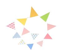 Mipcase Festone Triangolare per Compleanni e Feste Bandierine Decorative per Interni Ed Esterni per Decorazioni Giardino e Celebrazioni Festive