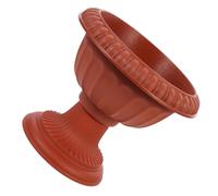 Mipcase Fioriera da Esterno Piedistallo in Stile Urna Romana Vintage Vaso Decorativo per Giardino e Matrimonio Centrotavola Elegante per Patio e Balcone Colore Mattone