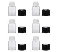 Mipcase Flaconi Dosatori in Vetro Trasparente da 2 Ml, Set da 36 Bottiglie Riutilizzabili per Oli Essenziali, per Viaggi e Uso Professionale