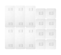 Mipcase Ganci Adesivi Trasparenti Impermeabili da Parete 24 Pezzi, Sostituzione per Mensole Doccia e Portasapone, Supporto Stabile senza Foratura per Bagno, Cucina e Ufficio, Rimozione