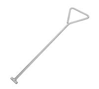 Mipcase Gancio a Forma in Acciaio Inox 304 10mm X 500mm per Sollevamento Tombini e Apertura Porte da Garage Serranda Avvolgibile, Utensile per Gancio di Trazione Carichi Pesanti,