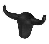 Mipcase Gancio da Parete Creativo in Metallo a Forma di Corno di Toro, Appendino per Cappelli Resistente e Lavorato a Mano, per Soggiorno, Cucina e Ingresso, Ganci Decorativi Salvaspazio