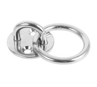 Mipcase Gancio in Acciaio Inox 304 per Piastra ad Occhiello Tondo 5mm Viti, Anello di Ancoraggio Robusto per Montaggio Soffitto e Muro, Accessorio Marino per Barche e Uso Nautico