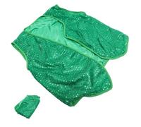 Mipcase Gilet Cosplay San Patrizio senza Maniche Liscio Verde Irlandese, Accessorio per Feste e Spettacoli Teatrali, Decorazione Costume Festa Carnevale