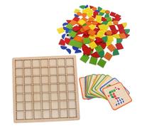 Mipcase Giocattolo Montessori in Legno Puzzle Geometrico Blocchi Forma Abbinamento Per Ragazzo Ispirato Al Metodo Montessori Per Educazione Precoce