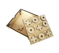 Mipcase Gioco Del Toe in Legno Classico Gioco Da Tavolo Strategico Per Ragazzo Ragazza Completo Spazio Di Riposta Sicuro