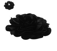 Mipcase Grande Spilla a Forma di Fiore Nero Spilla da Bavero Floreale Esagerata Accessorio Leggero per Abiti da Festa Matrimoni e Uso Quotidiano per Donna