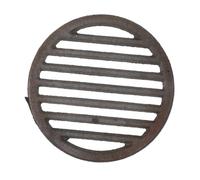 Mipcase Inferiore in Ghisa Rotonda per Barbecue da Campeggio Riscaldamento Uniforme Facile Pulizia Accessori di Ricambio