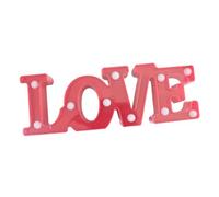 Mipcase Insegna Luminosa a LED Love Decorazione Luminosa da Tavolo e Lampada da Comodino per Atmosfera Romantica Festa degli Innamorati e Matrimonio, Indicatore Luminoso Creativo