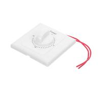 Mipcase Interruttore Timer Meccanico da 15 Minuti Bianco con Controllo Conto alla Rovescia di Precisione, Montaggio a Parete in Plastico e Rame Nichelato per Ventilatori e Riscaldatori