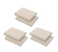 Mipcase Kit 6 Pezzi Tamponi D'inchiostro Rossi per Impronte Mani e Piedi, Tampone Asciugatura Rapida Extra Large Sicuro per Ragazzo Ragazza, per Ricordi e attività Creative in Famiglia