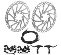 Mipcase Kit Freni Disco per Bicicletta e Strada Completo Pastiglie e Rotori Freno e Resistente in Lega Installazione Facile per da