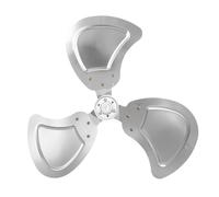 Mipcase Lama di Ricambio per Ventilatore da Pavimento Installazione Facile e Funzionamento Silenzioso in Alluminio Argento da 18 Pollici per Ufficio e Magazzino