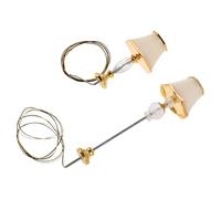 Mipcase Lampada Da Tavolo Decorativa Per Casa Delle Bambole in Miniatura, 2 Pezzi, Lampada Da in Stile Europeo, Illuminazione Calda Per Un'atmosfera Creativa Fai Da Te.