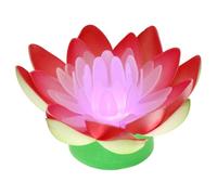 Mipcase Lampada LED a Batteria a Forma di Loto Grande Luce Decorativa per Casa e Festa Lampada di Loto Portatile in EVA e PP per Meditazione e Atmosfera Rilassante