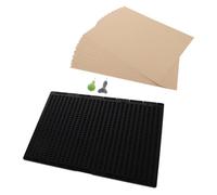 Mipcase Lavagna Braille in Plastica 27 Linee 30 Celle con Penna per Scrittura Riutilizzabile Set per Apprendimento Braille Non Vedenti Uso Didattico e Domestico