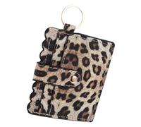 Mipcase Leopardato Piccolo in PU per Portamonete e Carte Design Compatto e Leggero per