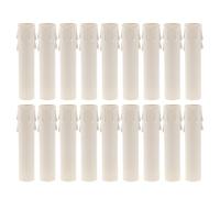 Mipcase Manicotti Copricandele in Plastica 50 Pezzi Ø25x100 Mm per Lampadari, Coprimaniche Antigoccia per Candele, Portalampada per Decorazioni Eventi e Uso Esterno