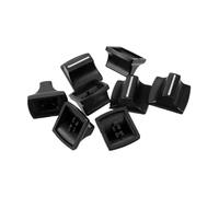 Mipcase Manopole di Ricambio per Fader Mixer 8 Pezzi Neri in Plastica per Potenziometro Scorrevole Dritto Console Dj Accessori per Attrezzatura Audio Professionale