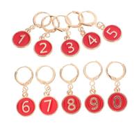 Mipcase Marcatori Numerici in per Maglia e Uncinetto Piccoli Indicatori Resistenti per Contare Punti con Scatola Compatta per Cucito e Tessitura