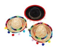 Mipcase Mini Sombrero Cappello Messicano 3 Cerchietti per Chioma Accessori per Feste a Tema Messicano e Costume Carnevale Donna Stile Casuale